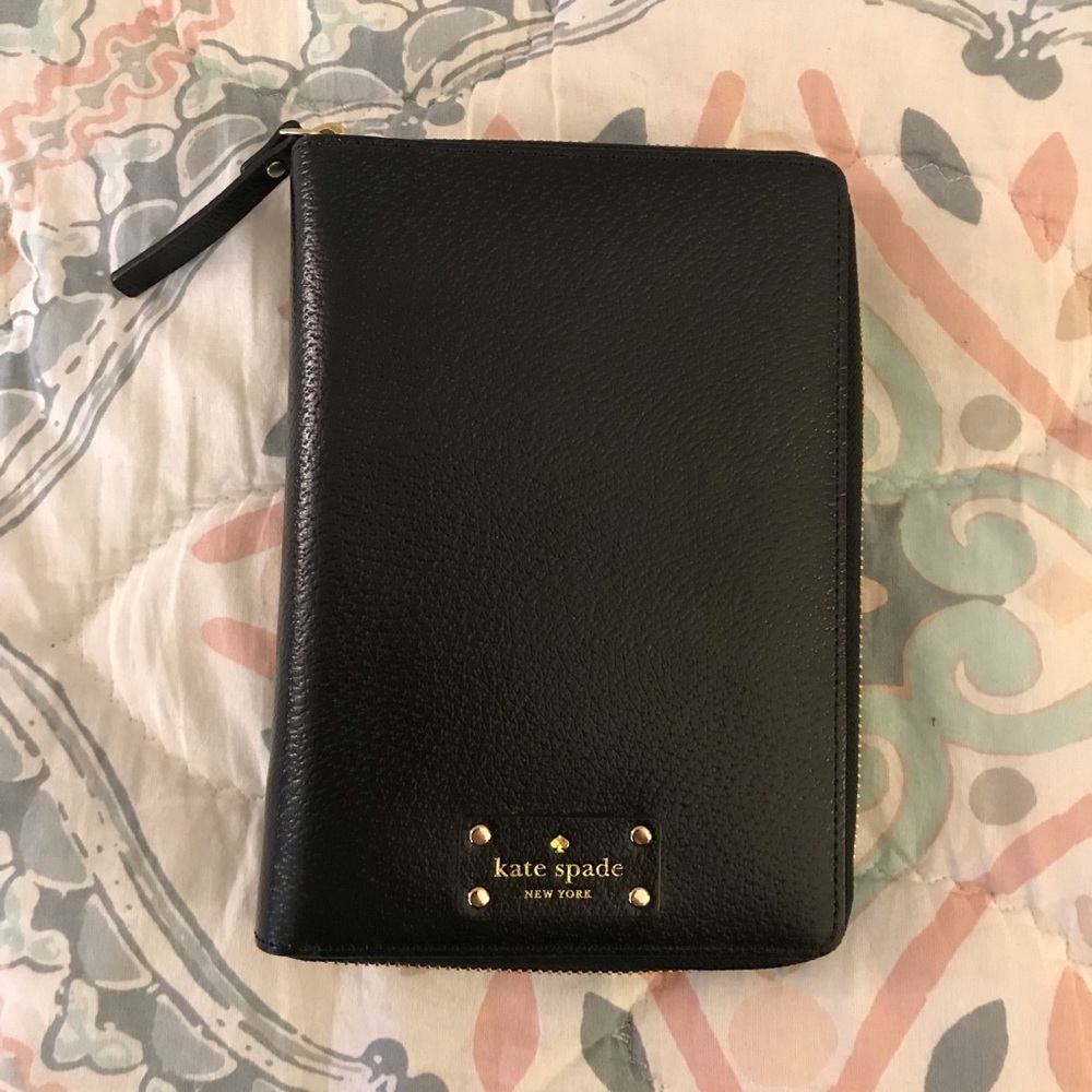 Kate Spade Black Leather Agenda
